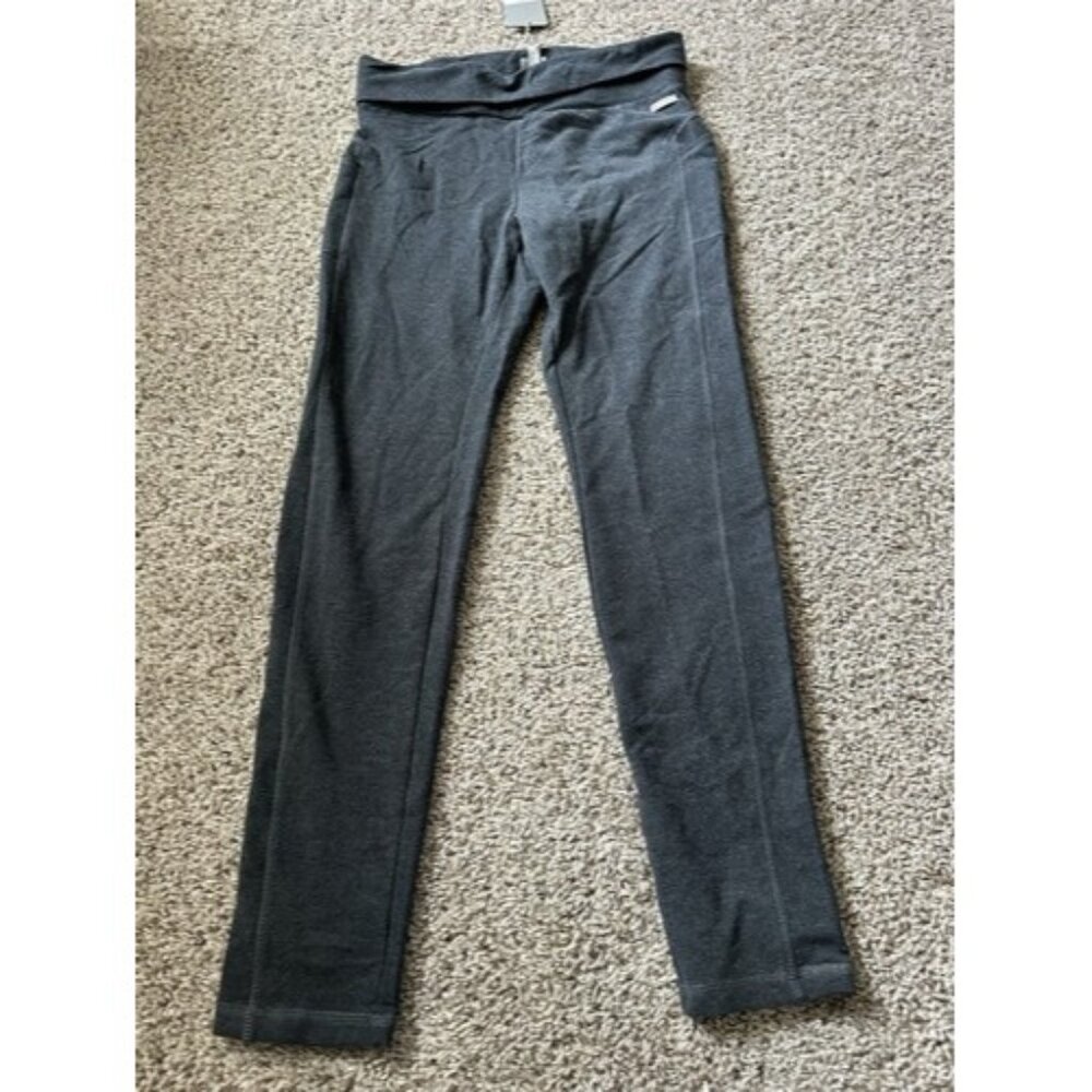 Bench Womens Gray Pull On Leggings Side Pockets Logo Athleisure Size Small